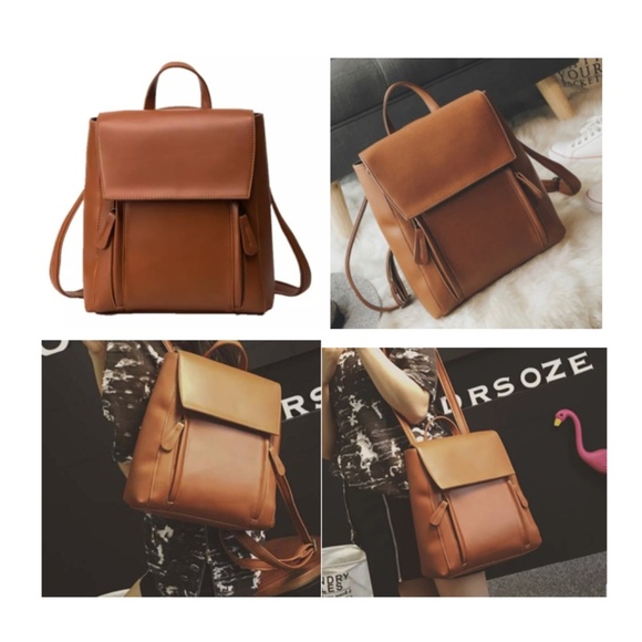 Purse Candy Boutique Handbags - ✨Last one CLEARANCE✨ Vegan Backpack, CARAMEL